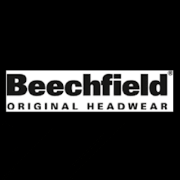 Textil Zulieferer zur Textilveredelung Logo von Beechfield, Original Headwear, in schwarzer Schrift auf weißem Hintergrund.